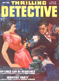 Cover of Thrilling Detective mystery magazine.